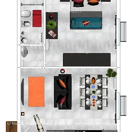 Yelay & Holiday Lago Di Garda Апартаменты Раффа